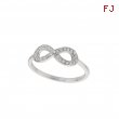 Diamond infinity ring