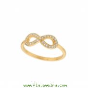 Diamond infinity ring