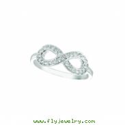 Diamond infinity ring