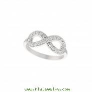 Diamond infinity ring