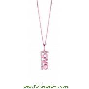 Diamond love necklace