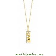 Diamond love necklace