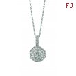 Diamond octagonal shape necklace