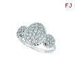 Diamond oval & round shape ring