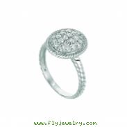 Diamond oval ring