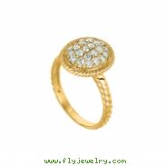 Diamond oval ring