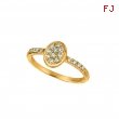 Diamond oval ring