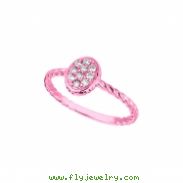 Diamond oval ring