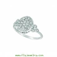 Diamond oval ring