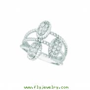 Diamond oval ring