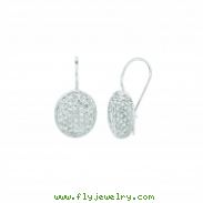 Diamond oval shape earrings