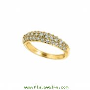 Diamond pave stack ring