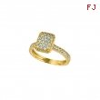 Diamond rectangular shape ring