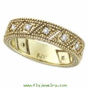 Diamond Ring Band Yellow Gold