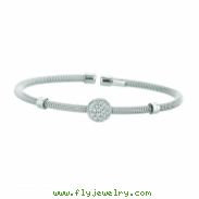 Diamond round bangle