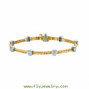 Diamond round bracelet