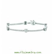 Diamond round bracelet