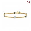 Diamond round bracelet