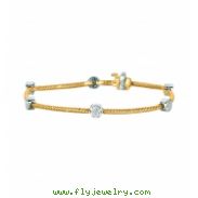 Diamond round bracelet