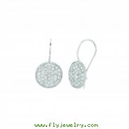 Diamond round earrings