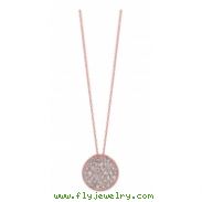 Diamond round necklace