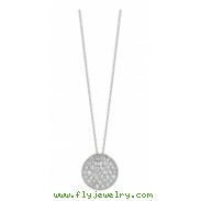 Diamond round necklace