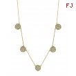 Diamond round necklace