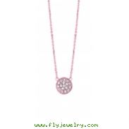 Diamond round necklace