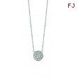 Diamond round necklace