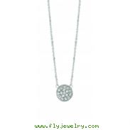 Diamond round necklace