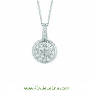 Diamond round necklace