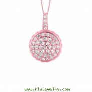 Diamond round necklace