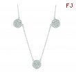 Diamond round necklace