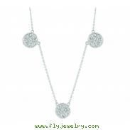 Diamond round necklace