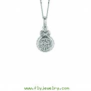 Diamond round necklace