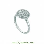 Diamond round ring