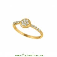 Diamond round ring