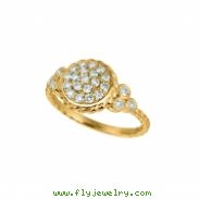 Diamond round ring