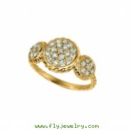 Diamond round ring