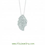 Diamond shell necklace