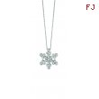 Diamond snow flake necklace