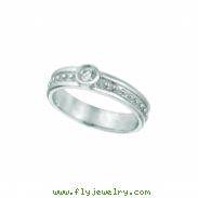 Diamond Solitaire Ring, 14K White Gold