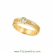 Diamond Solitaire Ring, 14K Yellow Gold