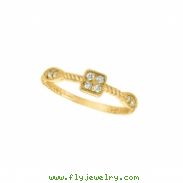 Diamond square & marquise shape ring