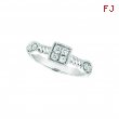 Diamond square & marquise shape ring