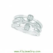 Diamond square & pear shape ring