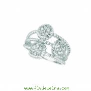 Diamond square & round  ring