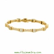 Diamond square bracelet