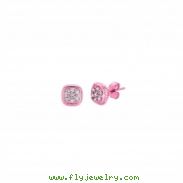 Diamond square earrings