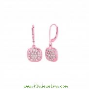 Diamond square earrings